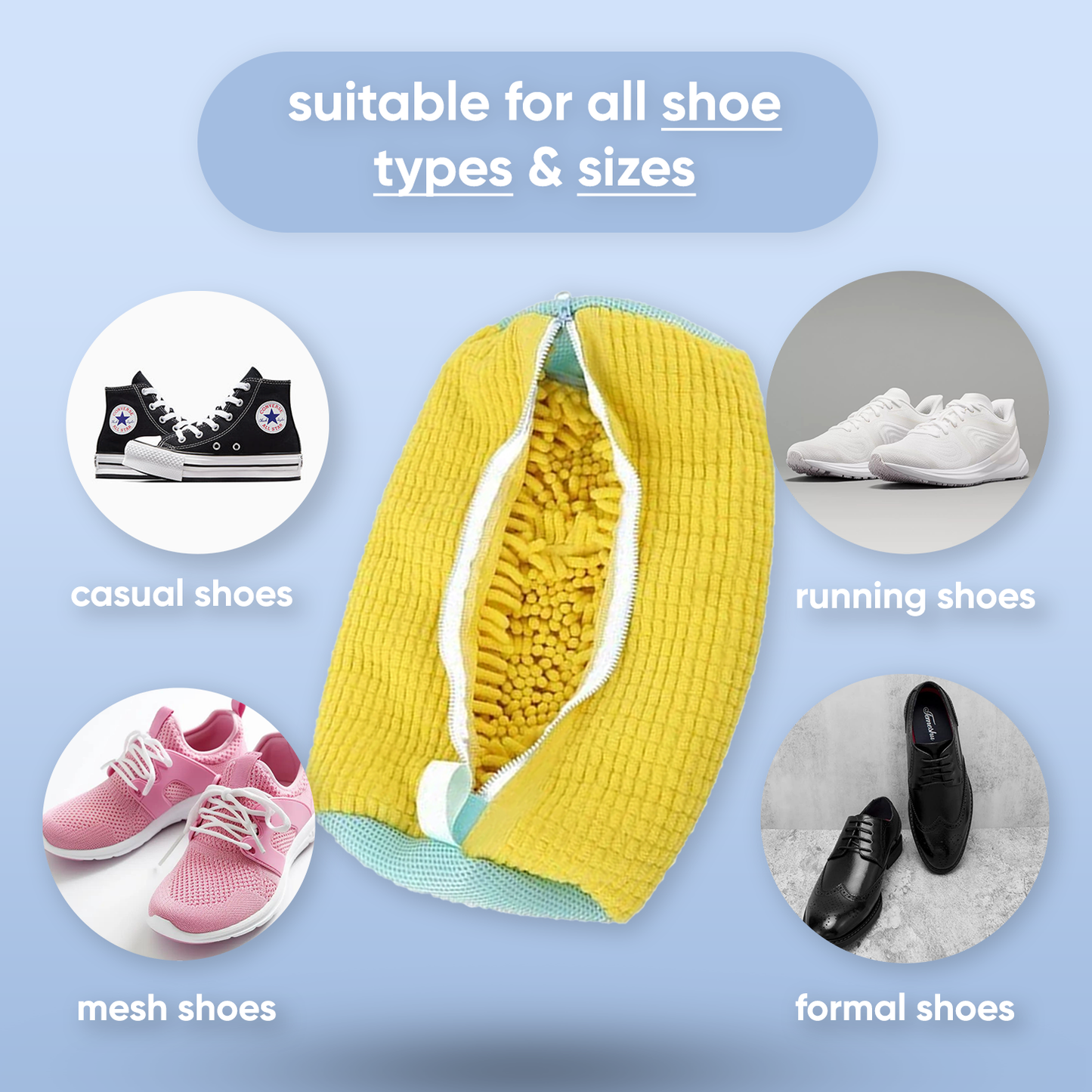 CleanEase Laundry Shoe Bag